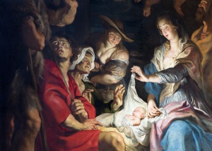 Antwerp - Nativity scene by Peter Paul Rubens